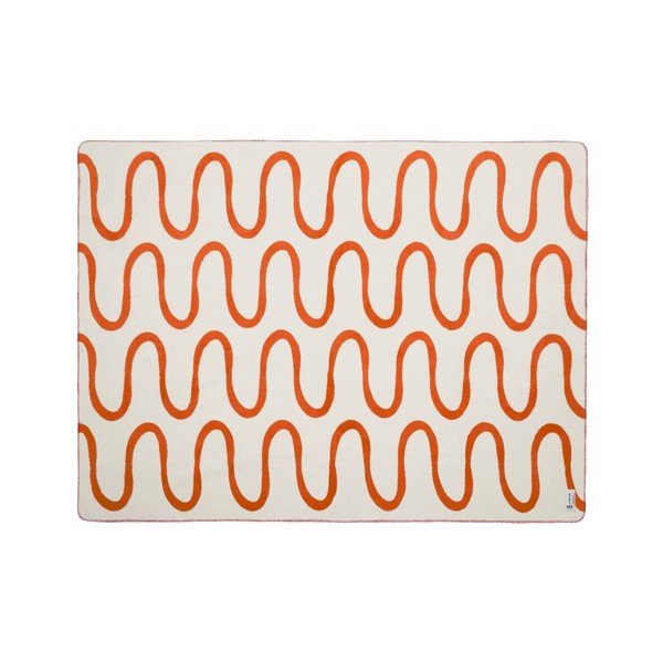 Pomarańczowy koc 150x200 cm Swirl – noo.ma-image-4