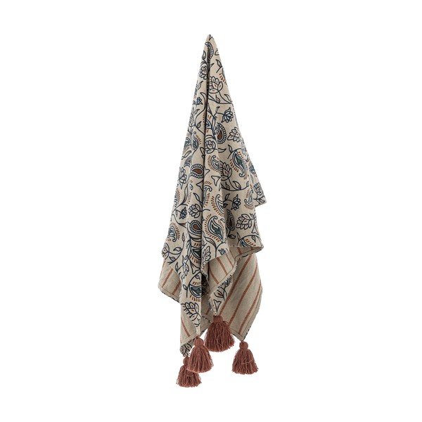 Koc z mieszanki bawełny 130x160 cm Paisley – Bloomingville-image-2
