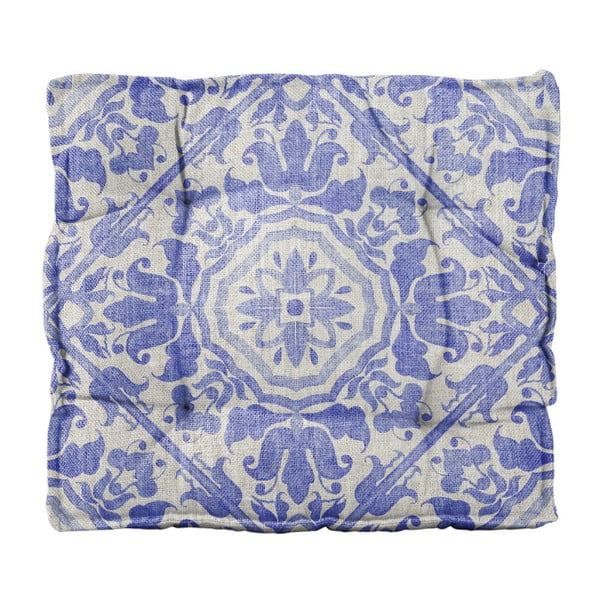Poduszka na krzesło z domieszką lnu Linen Couture Square Hippy, 37x37 cm