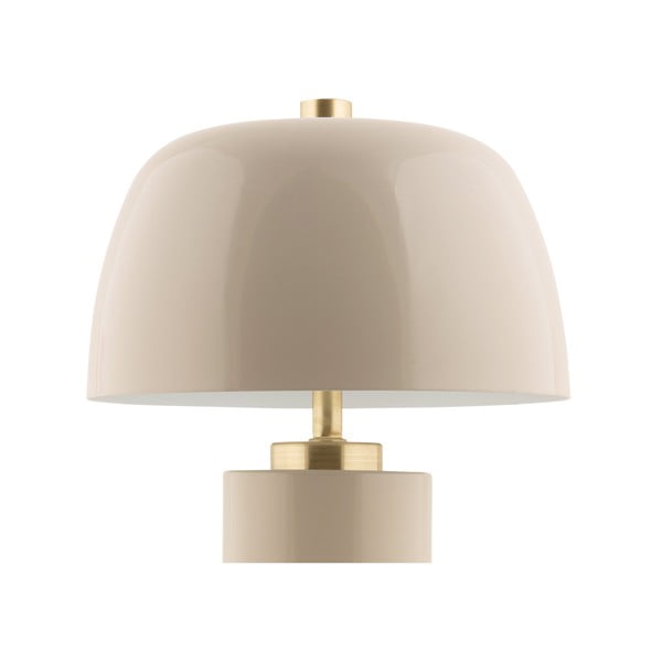 Kremowa lampa stołowa LED ze ściemniaczem i metalowym kloszem (wysokość 30 cm) Freya – Leitmotiv-image-3