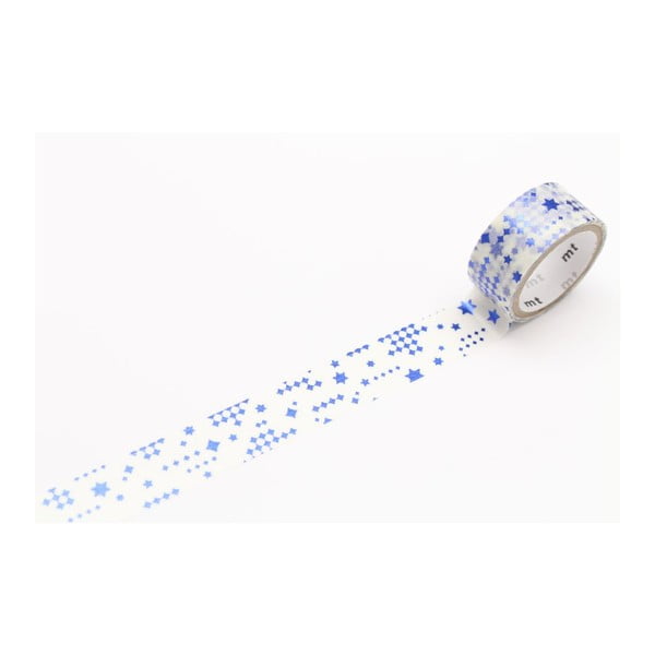 Taśma dekoracyjna washi Star Blue-image-1