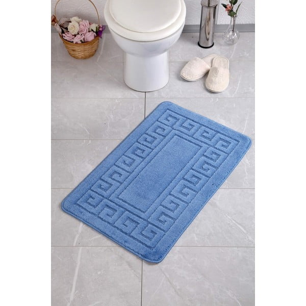 Niebieski dywanik łazienkowy 50x70 cm Ethnic – Foutastic