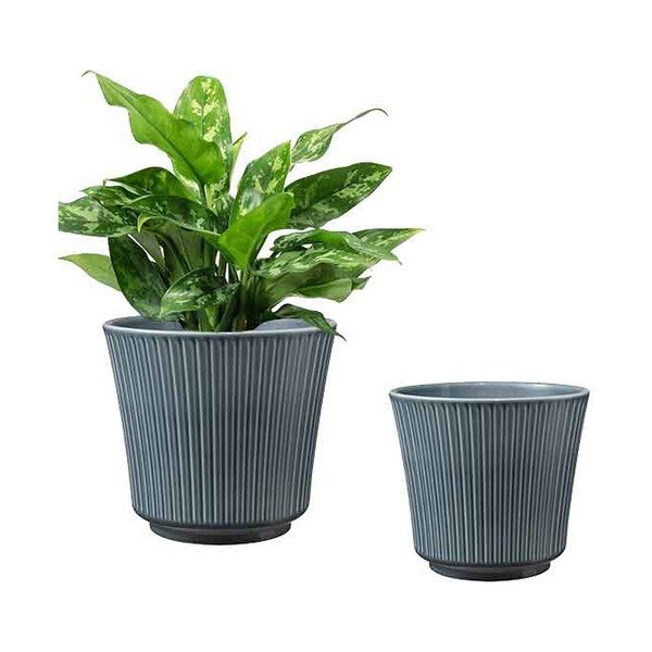 Niebieska ceramiczna doniczka Big pots Delphi, ø 16 cm-image-3