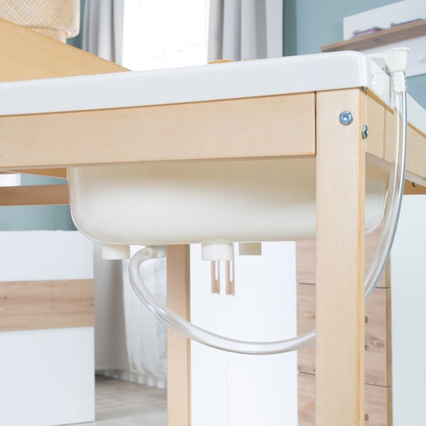 Biało-naturalny przewijak w dekorze brzozy Baby Pool – Roba-image-3