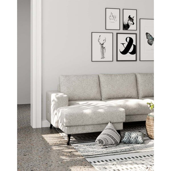 Kremowy narożnik (prawostronny) Fynn – Ghado-image-1