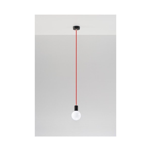 Czerwona lampa wisząca Sollux Bombilla-image-1