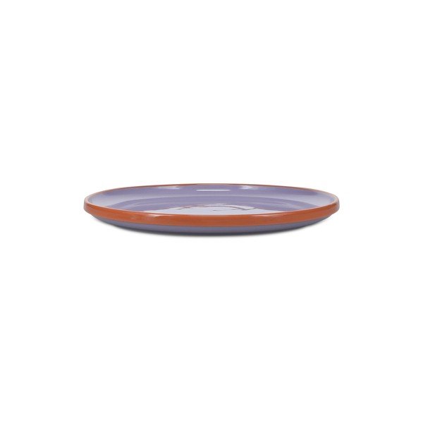 Pomarańczowy/fioletowy kamionkowy talerz ø 26 cm Duo – ONA-image-3