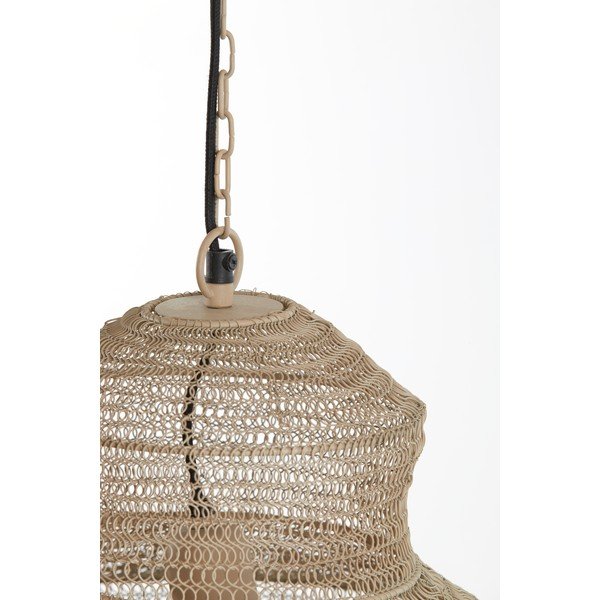 Beżowa metalowa lampa wisząca Nakisha – Light & Living-image-3