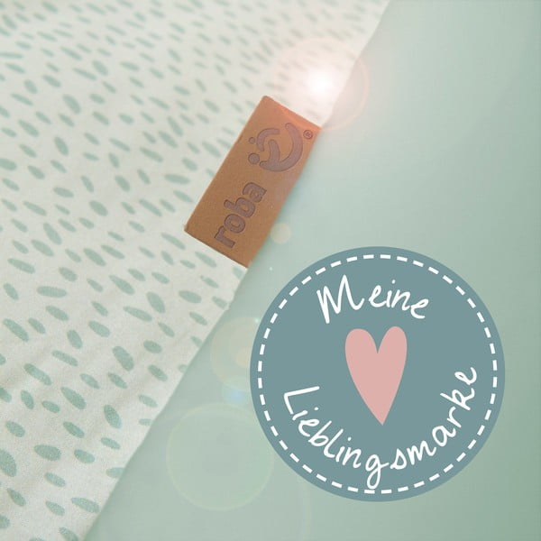 Jasnozielona mata do zabawy dla dzieci 100x100 cm Woodland Buddies – Roba-image-2