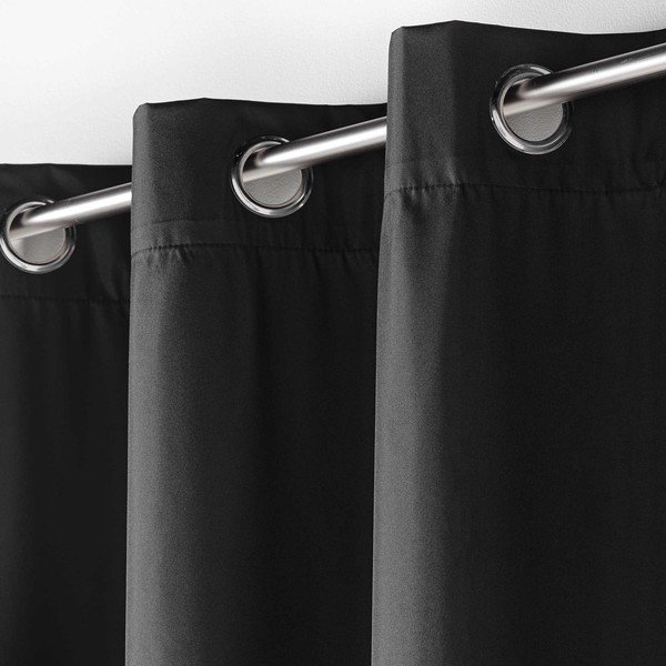 Czarna zasłona termiczna 140x260 cm Icemount – douceur d'intérieur-image-2