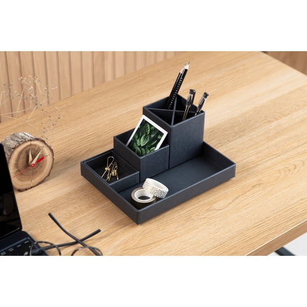 Ciemnoszary 4-częściowy przybornik Bigso Box of Sweden Lena-image-3