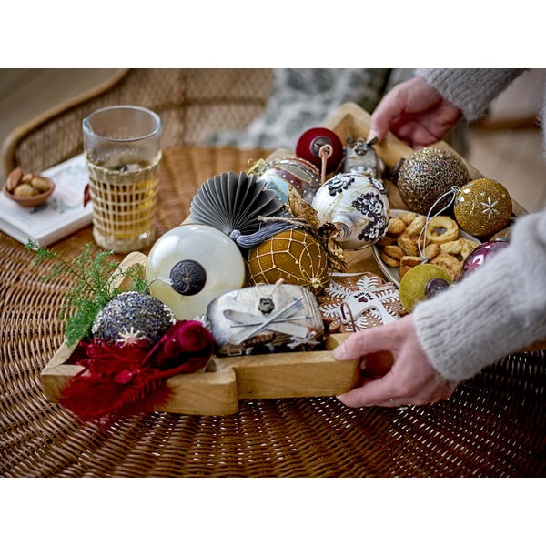 Świąteczna taca do serwowania z drewna mango Bloomingville Ronan-image-1