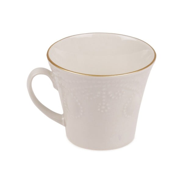 Zestaw 6 porcelanowych filiżanek na kawę ze spodkami Stitched-image-3