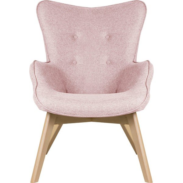 Jasnoróżowy fotel Niko – Ropez-image-2