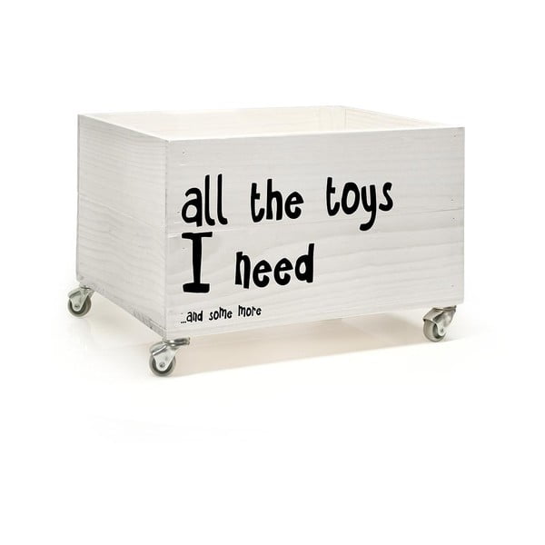 Pudełko drewniane na kółkach Little Nice Things All The Toys