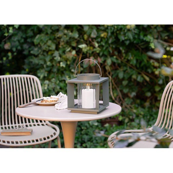 Metalowy/szklany lampion (wysokość 20,5 cm) Lohals – House Nordic-image-2