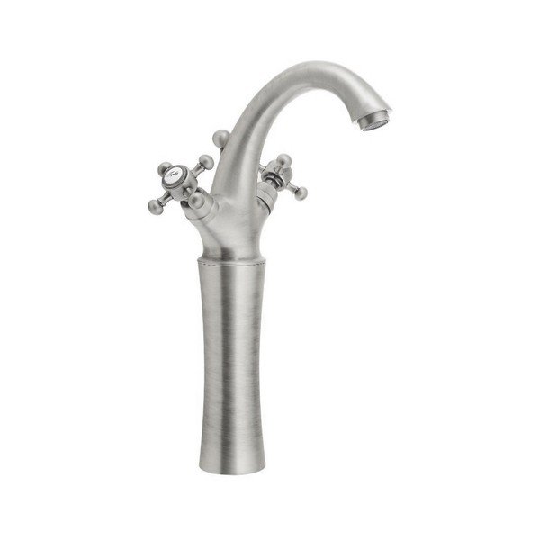 Bateria umywalkowa stojąca w kolorze matowego srebra Antea – Sapho