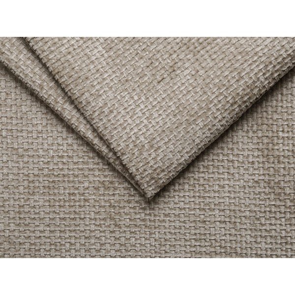 Beżowe tapicerowane łóżko dwuosobowe bez zagłówka 140x200 cm Whale – Micadoni -image-3