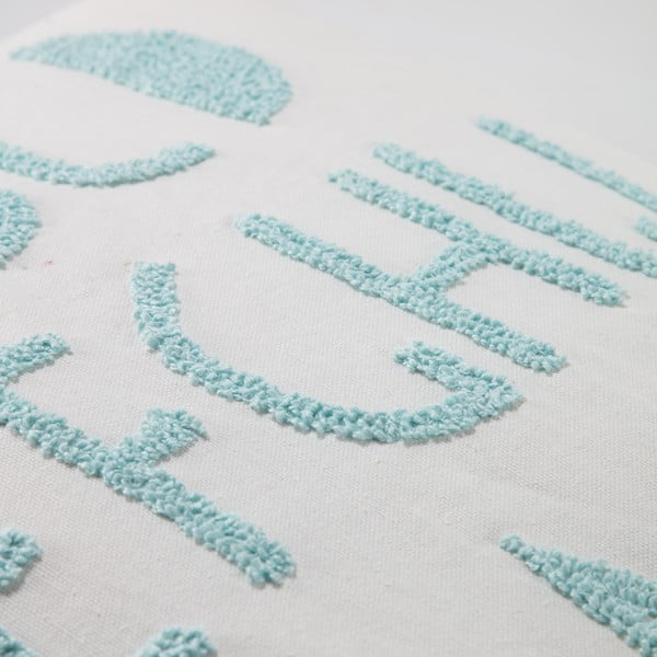 Niebiesko-biała bawełniana poszewka na poduszkę dziecięcą Kave Home Keila, 45x45 cm-image-2