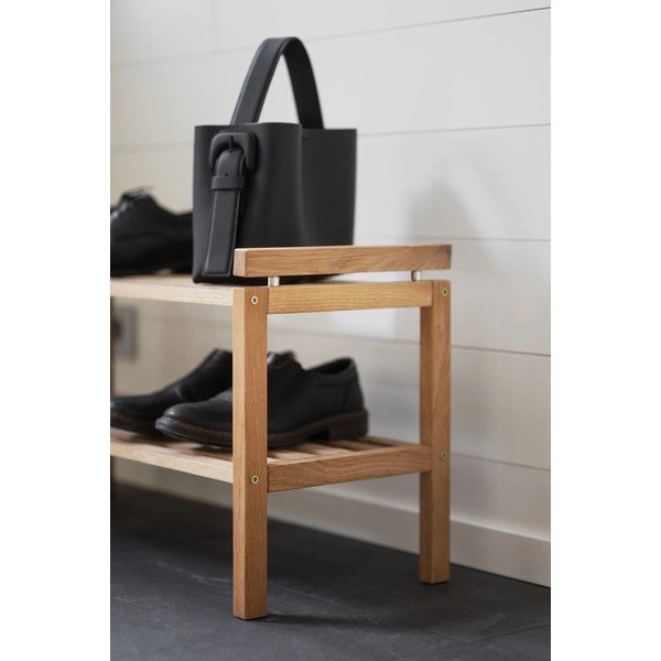 Szafka na buty z litego drewna dębowego Confetti – Rowico-image-3