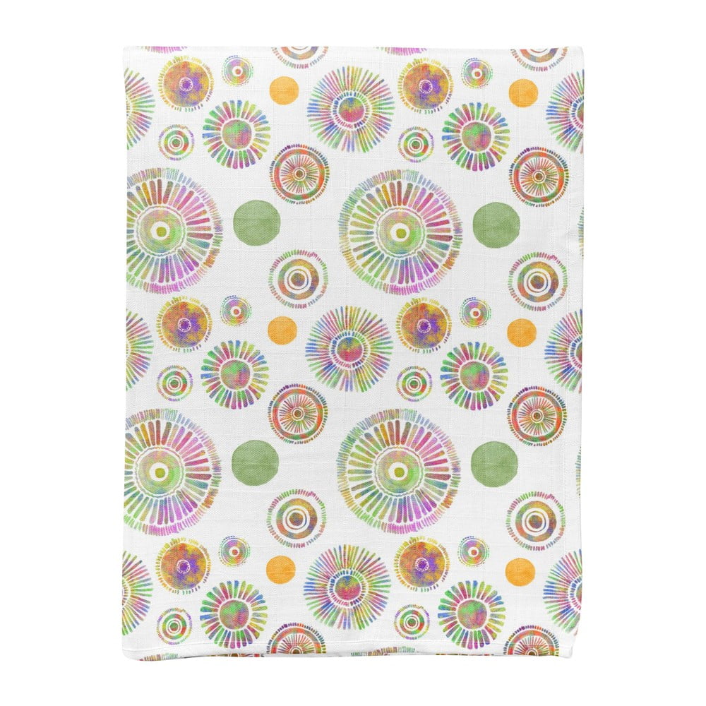 Biały koc dziecięcy muślinowy 75x100 cm Maya – Mijolnir