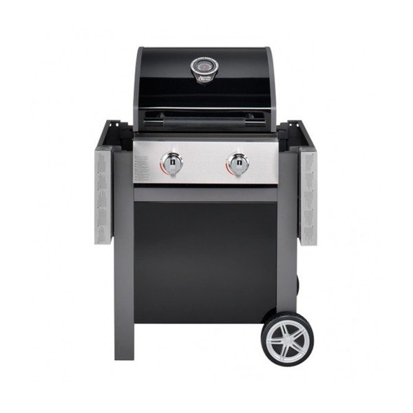 Czarny grill gazowy z 2 palnikami i termometrem Jamie Oliver BBQ-image-4