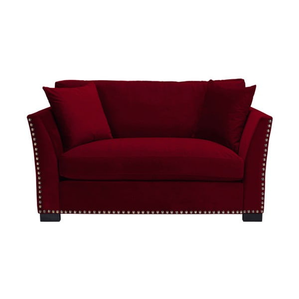 Czerwona sofa 2-osobowa The Classic Living Pierre