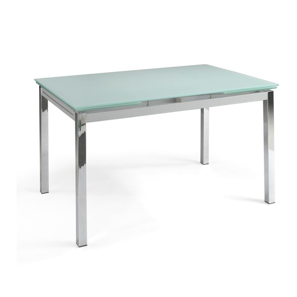 Stół rozkładany z blatem z hartowanego szkła Pondecor Sable, 90x140 cm