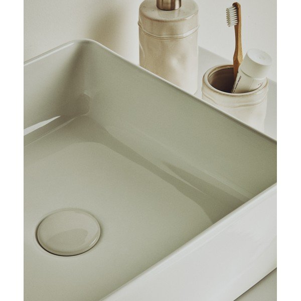 Biała ceramiczna umywalka 36,5x36,5 cm Ovara – Kave Home-image-2