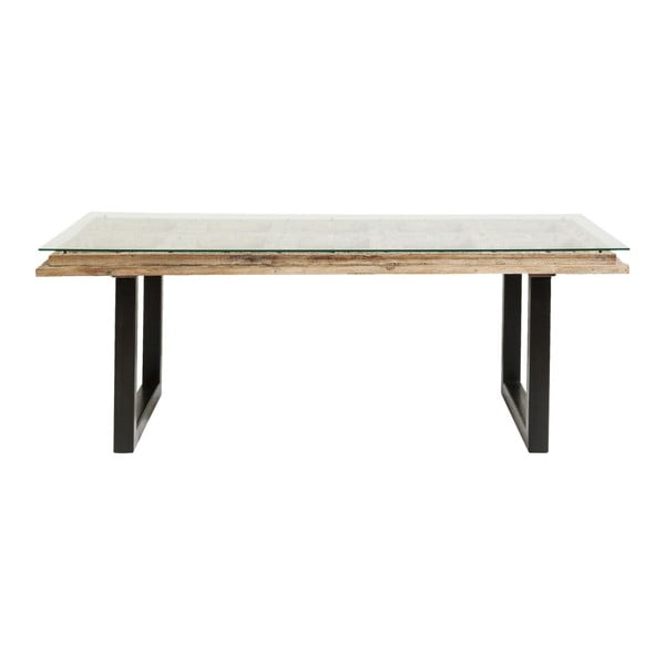 Stół do jadalni z blatem z drewna mangowego Kare Design Kalif, 180x90 cm