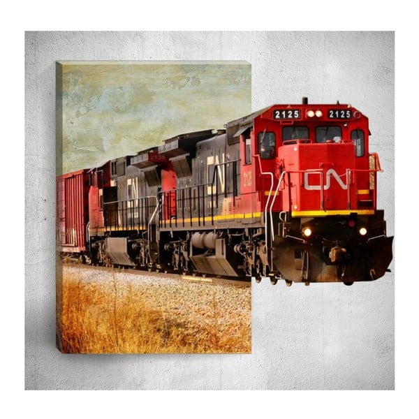 Obraz 3D Mosticx Train, 40x60 cm