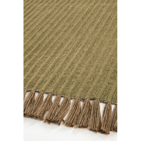 Zielony chodnik z mieszanki bawełny tkany ręcznie 80x150 cm Channa – Jotex-image-3