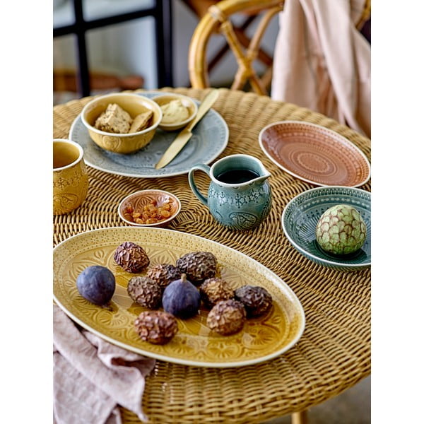 Żółty kubek z kamionki Bloomingville Rani, 400 ml-image-2