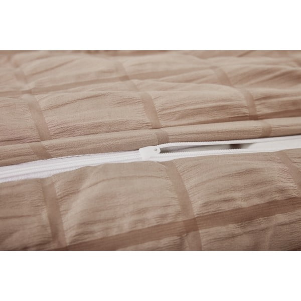 Brązowa pościel jednoosobowa z kory 140x200 cm Naomi – My House-image-2