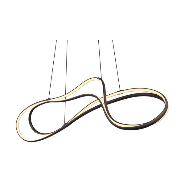 Czarna lampa wisząca LED z metalowym kloszem Nala – Trio Select-image-1