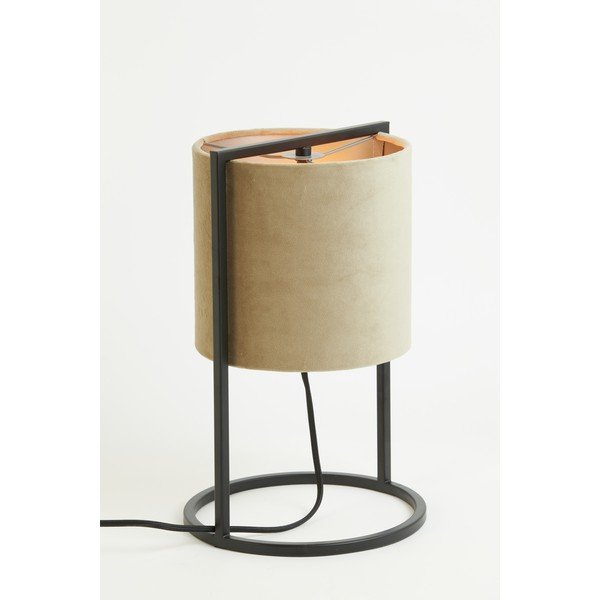 Czarno-beżowa lampa stołowa (wysokość 35 cm) Santos – Light & Living-image-3