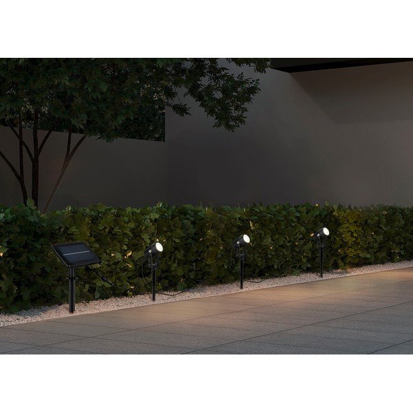 Lampa zewnętrzna wbijana LED solarna Obidos – Trio-image-1