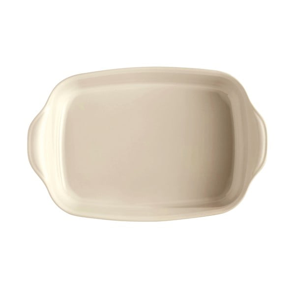 Kremowa ceramiczna prostokątna misa do zapiekania Emile Henry, 42,5x28 cm-image-2