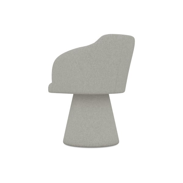 Jasnoszary tapicerowany fotel jadalniany Kanoa – Makamii-image-3