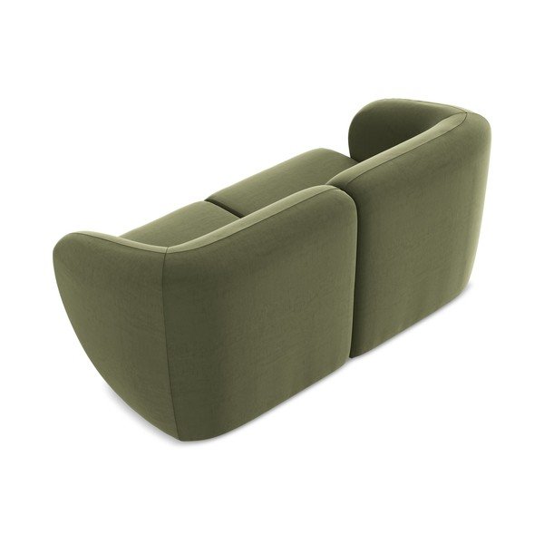 Zielona aksamitna sofa 174 cm Lani – Makamii-image-3