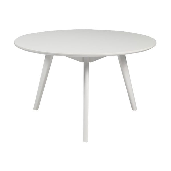 Biały stolik z drewna brzozowego Rowico Yumi, ∅ 9 cm