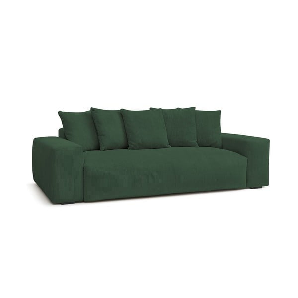 Zielona sztruksowa sofa 280 cm Voltaire – Bobochic Paris-image-1