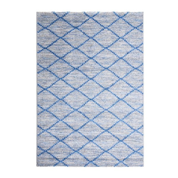 Szaro-niebieski wytrzymały dywan Floorita Tibet, 80x150 cm