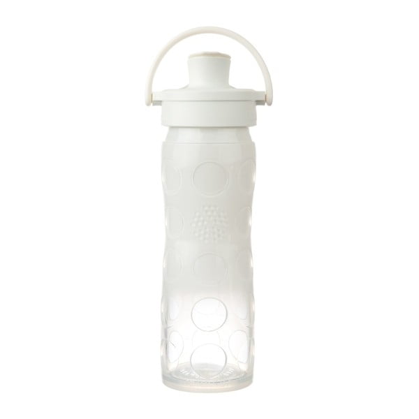 Szklana butelka na wodę w silikonowym rękawie Lifefactory Cloud Ombre Activ Premium, 475 ml