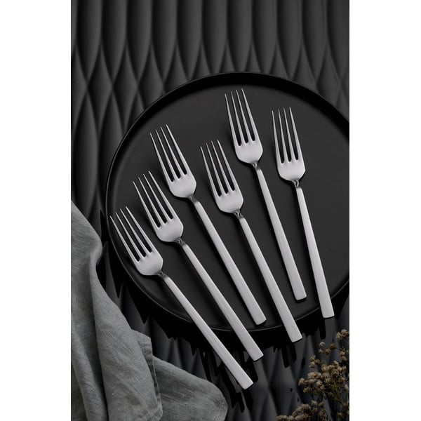 Sztućce ze stali nierdzewnej w kolorze srebra 36 szt. – Hermia-image-3