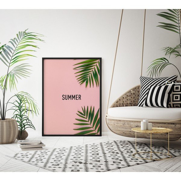 Plakat w ramie PINK/SUMMER, 70x100 cm-image-2