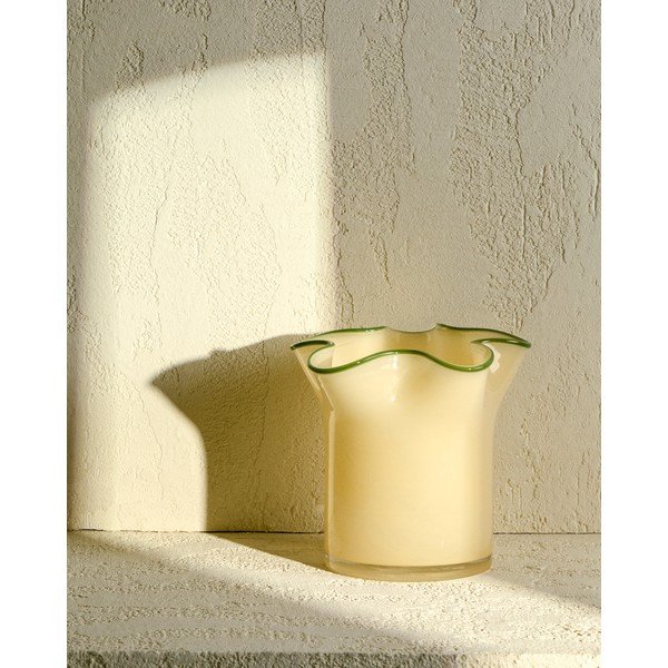 Żółty szklany wazon (wysokość 19,5 cm) Endasi – Kave Home-image-1