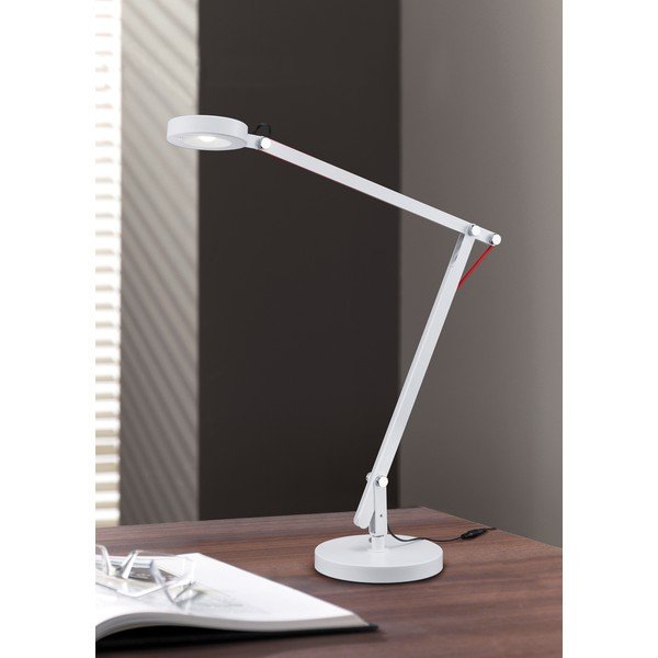 Biała lampa stołowa LED z elastyczną konstrukcją (wysokość 90 cm) Amsterdam – Trio-image-2
