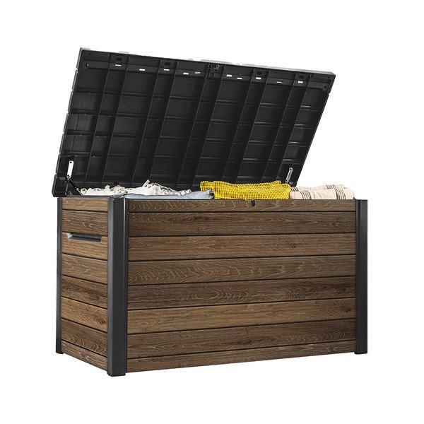 Brązowa plastikowa skrzynia ogrodowa Signature – Keter-image-2