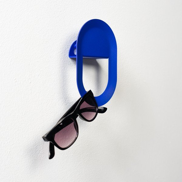 Niebieski ścienny stalowy haczyk Coucou – Spinder Design-image-1